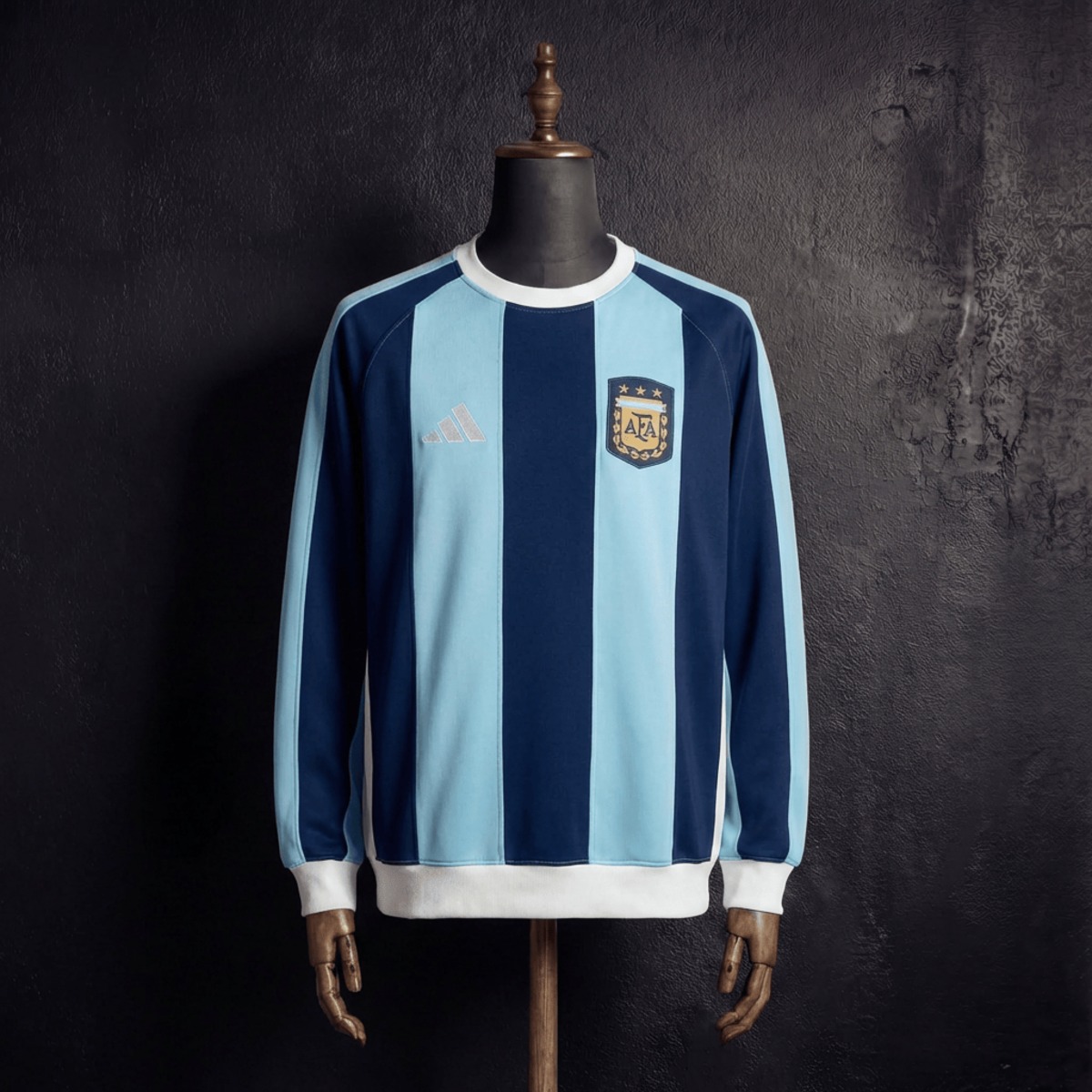 2025/26 Argentina long Sleeve Blue and Black Sweatshirt