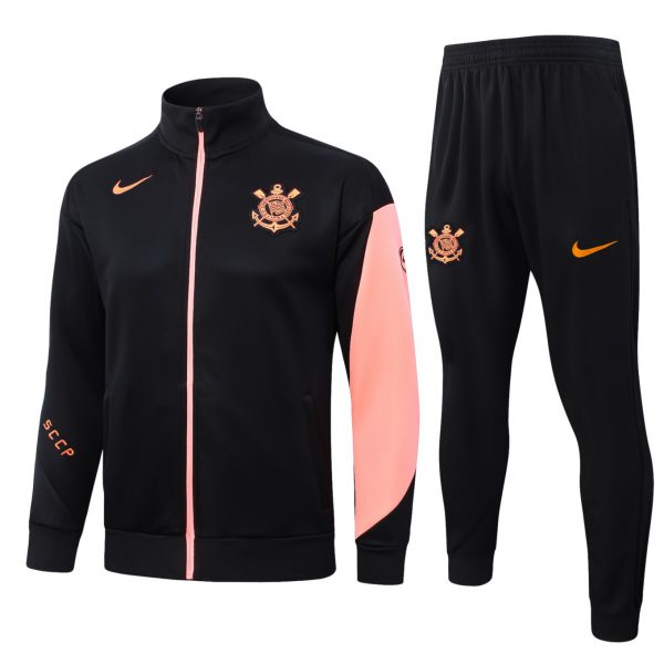 2026 Corinthians Black Jacket Training Suit Set