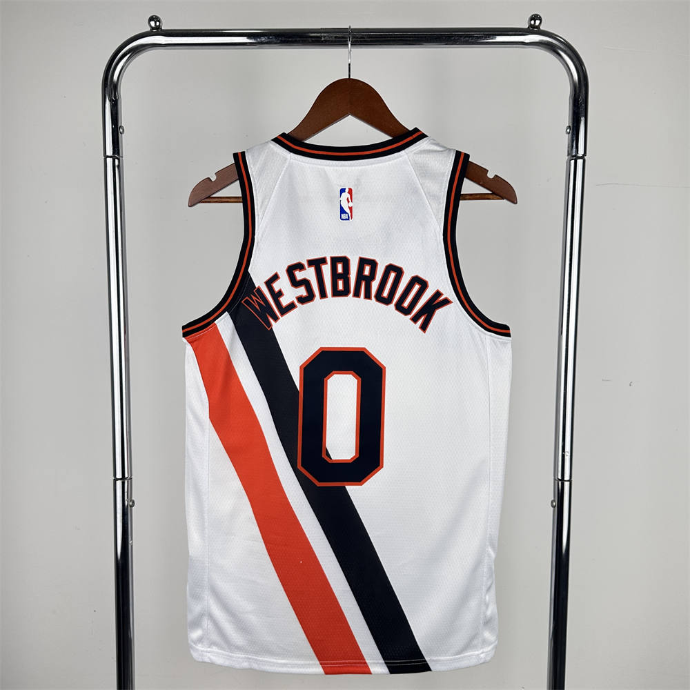 NBA Los Angeles Clippers 2020 Round Neck City Edition White Jersey WESTBROOK#0 S-XXL