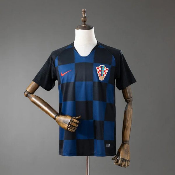 Retro Croatia 2018 Away Jersey Fan Version