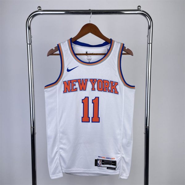 NBA New York Knicks RoundNeck White jersey BRUNSON#11 S-XXL