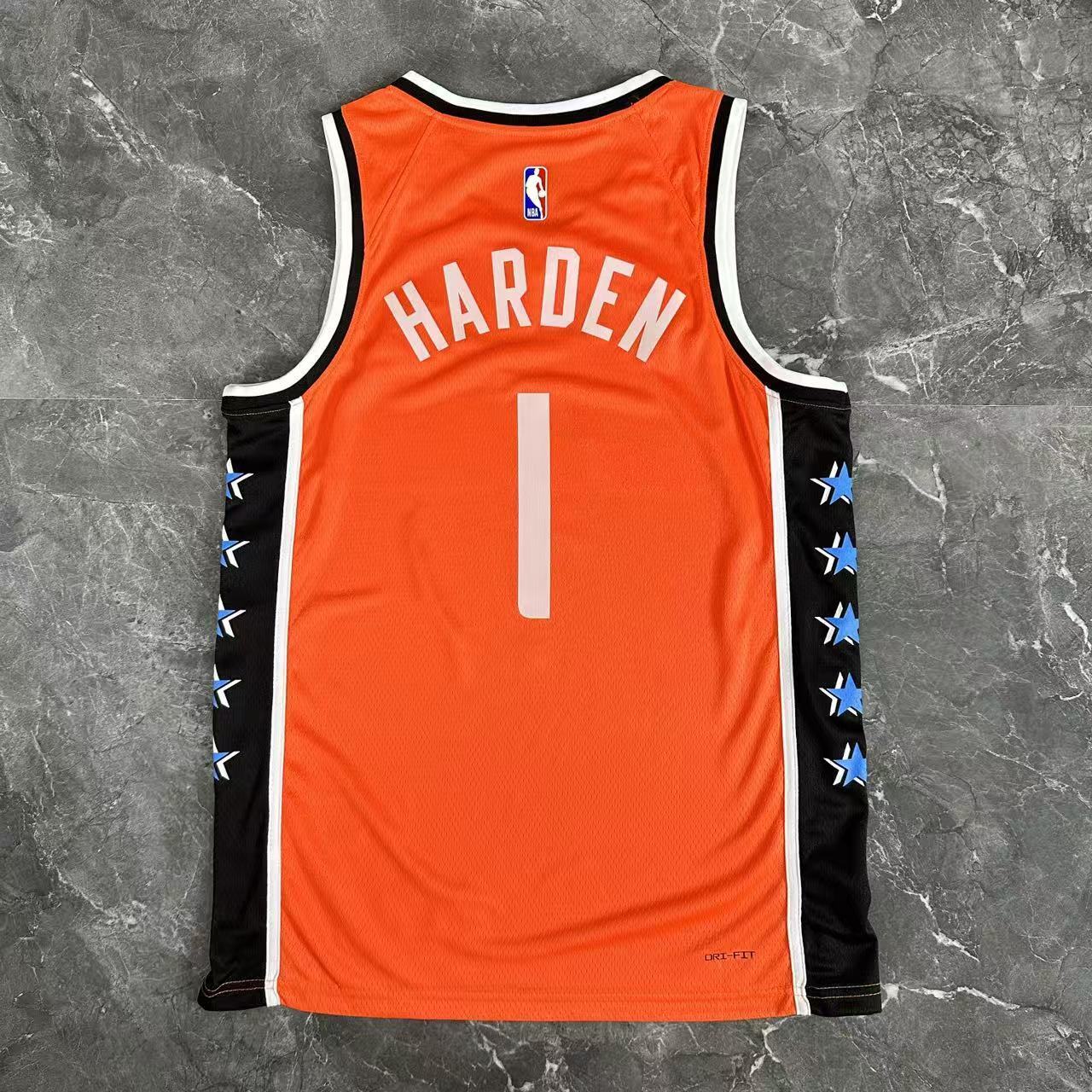 NBA 2026 Los Angeles Clippers City Edition Orange Jersey HARDEN#1