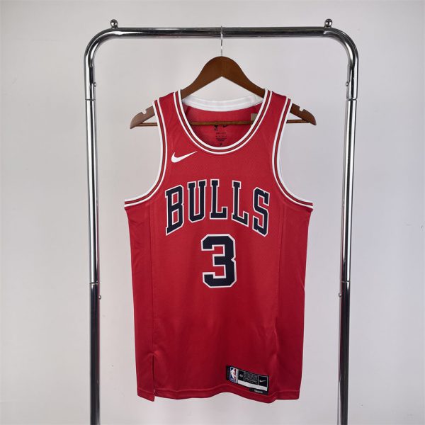 NBA Chicago Bulls WADE#3 2022/23 Red Icon Edition Swingman Jersey S-XXL