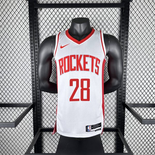 NBA Houston Rockets V-Neck White Jersey SENGUN#28 S-XXL