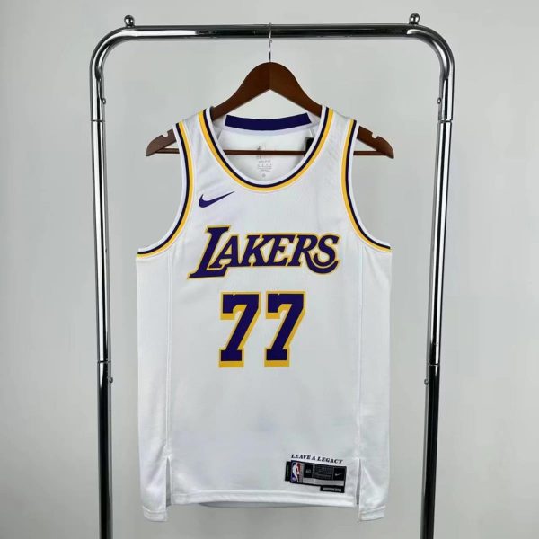 NBA Los Angeles Lakers Dončić#77 2025 White Association Edition Swingman Jersey S-XXL