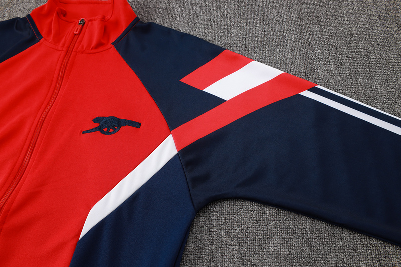 2024/25 Arsenal Red Jacket Training Suit Set Football Team Shirt Sports Fashion