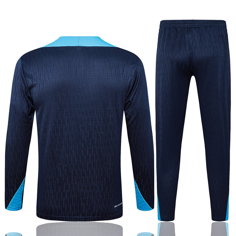 24/25 Chelsea Royal blue Long-sleeved half-pull training kit Football team kit