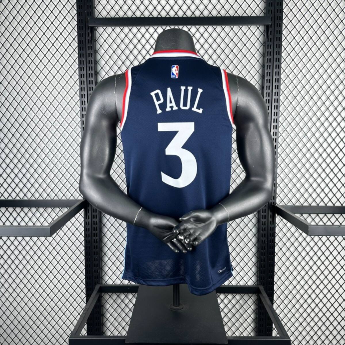 NBA Los Angeles Clippers 24/25 Round Neck dark blue Jersey PAUL#3 S-XXL