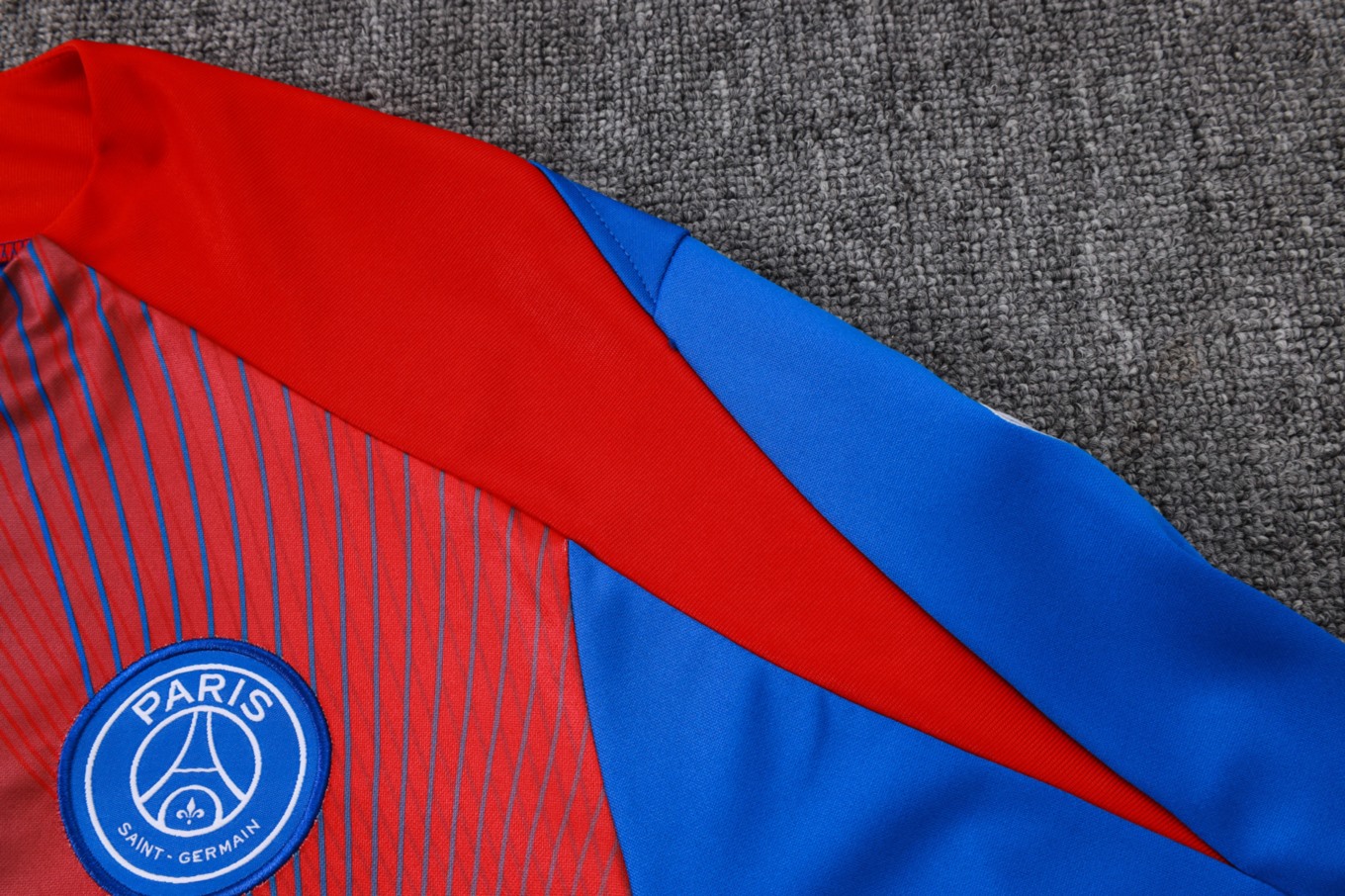 202526 PSG Blue-red  Long-sleeved half-pull training kit