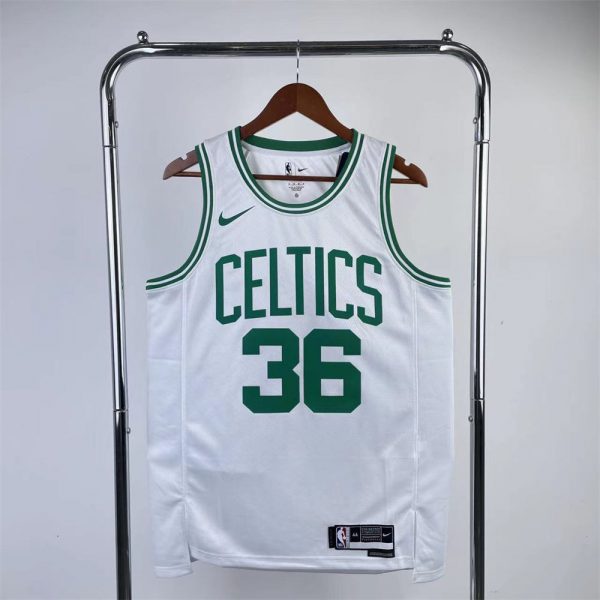 NBA Boston Celtics Round Neck White Jersey SMART#0 S-XXL