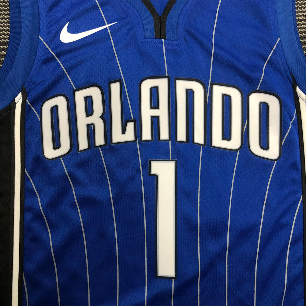 NBA Orlando Magic V-Neck Jersey Blue McGRADY#1 S-XXL