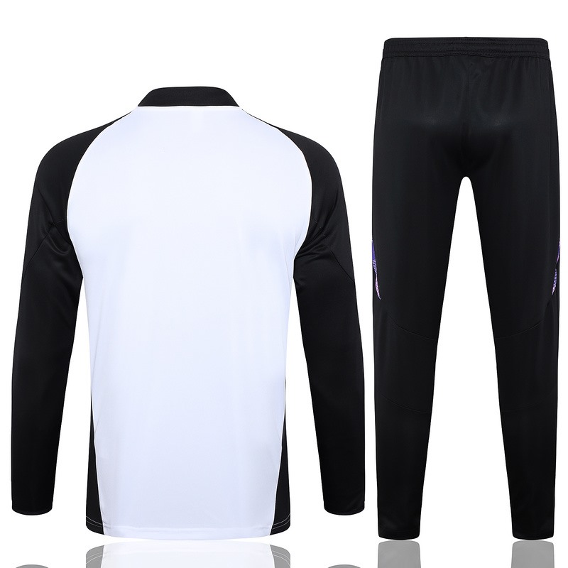 24/25 Germany White Long-sleeved half-pull training kit Football team kit