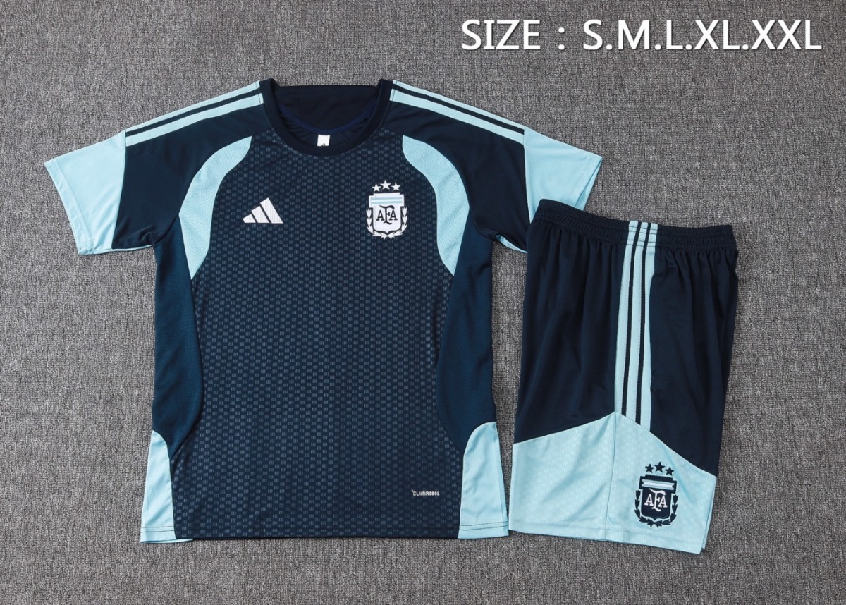 2026 Argentina Royal blue Training Set Shirt and Shorts