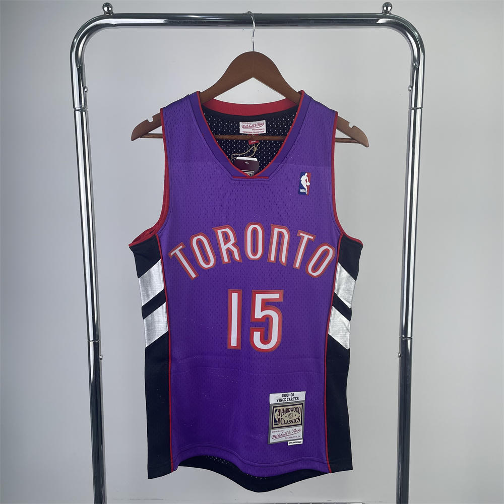 NBA Toronto Raptors V-Neck Purple jersey CARTER#15 S-XXL