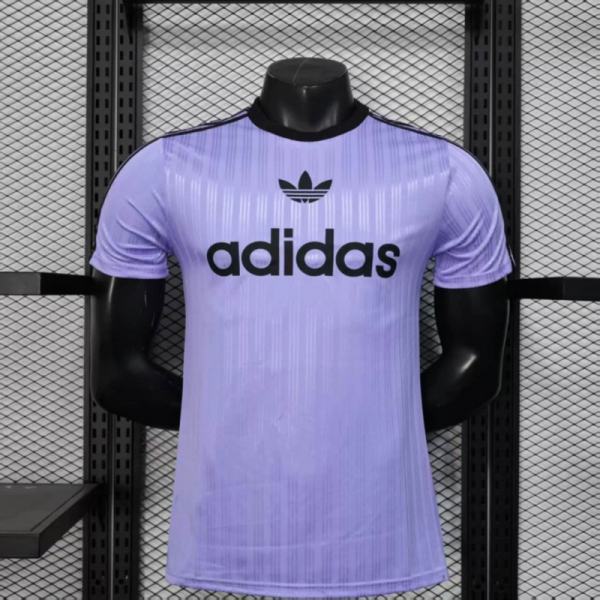 25/26 Adidas Trefoil casual Purple jersey Player Version