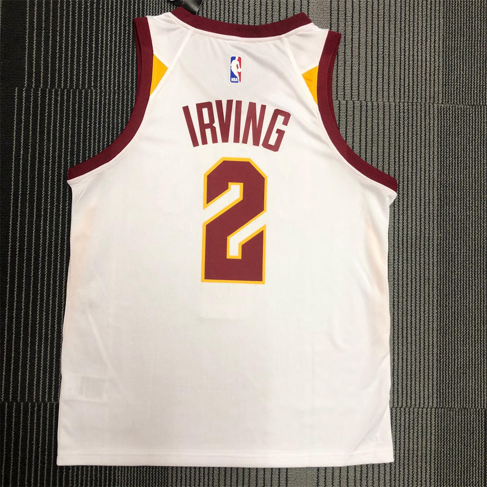 NBA Cleverland Cavaliers V-Neck White jersey IRVING#2 S-XXL