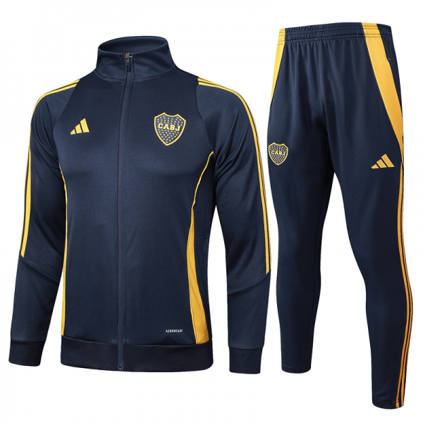 2024/25 Boca Dark grey Jacket Training Suit Set Football Team Shirt Sports Fashion