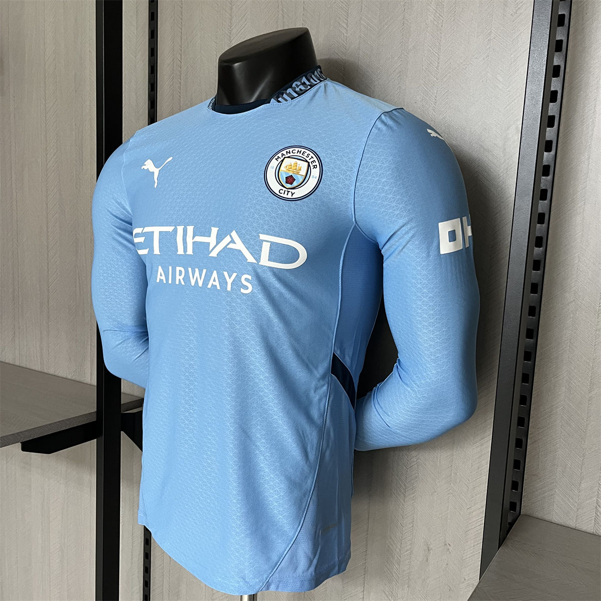 24/25 Manchester City Home Jersey Long Sleeve Player Version