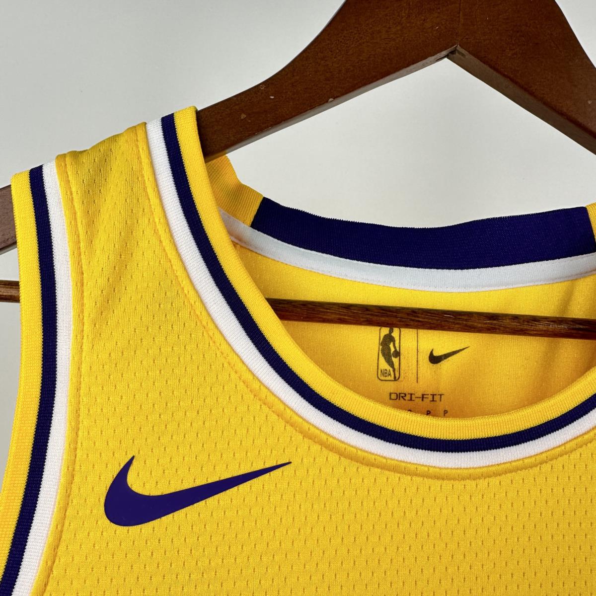 NBA Los Angeles Lakers Dončić#77 2025 Gold Association Edition Swingman Jersey S-XXL