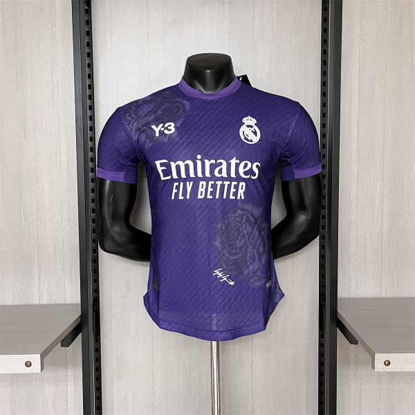 23/24Real Madrid Y-3 Special Edition Purple Jersey Player Version