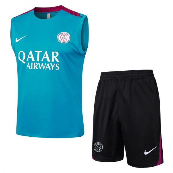 24/25 Psg Blue Training Set Shirt and Shorts