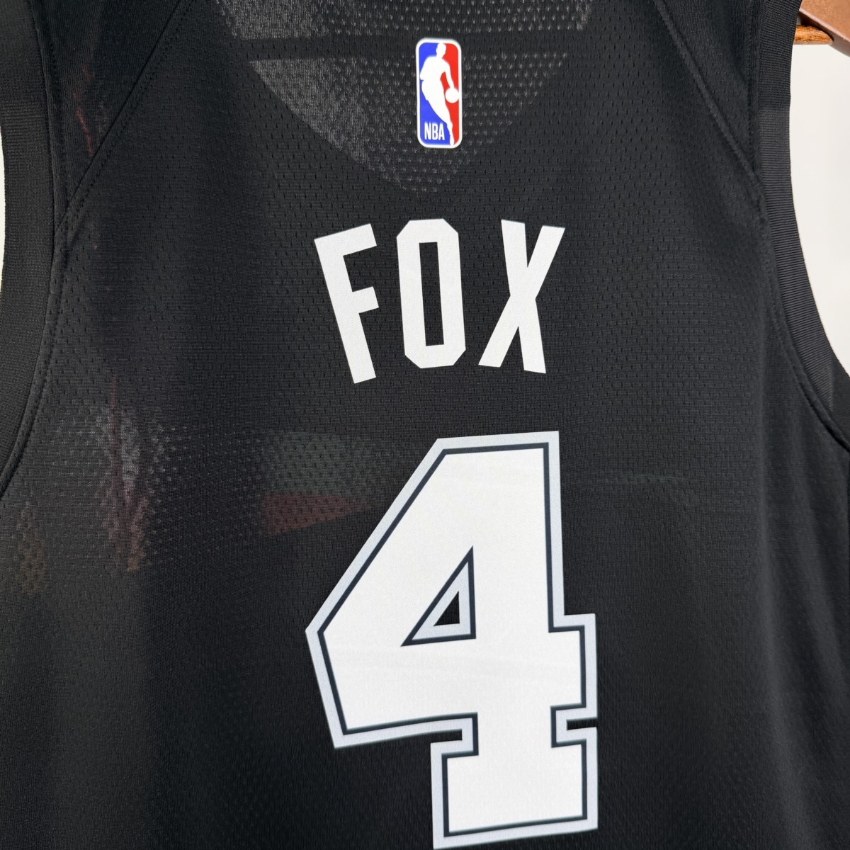 NBA San Antonio Spurs 2026 City Edition Black jersey FOX#4