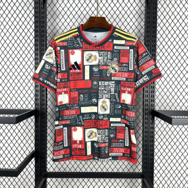 2025/26 Real Madrid Doodle board jersey Fan version