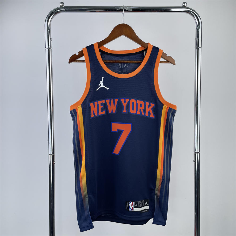 NBA New York Knicks V-Neck JORDAN Edition Black jersey ANTHONY#7 S-XXL