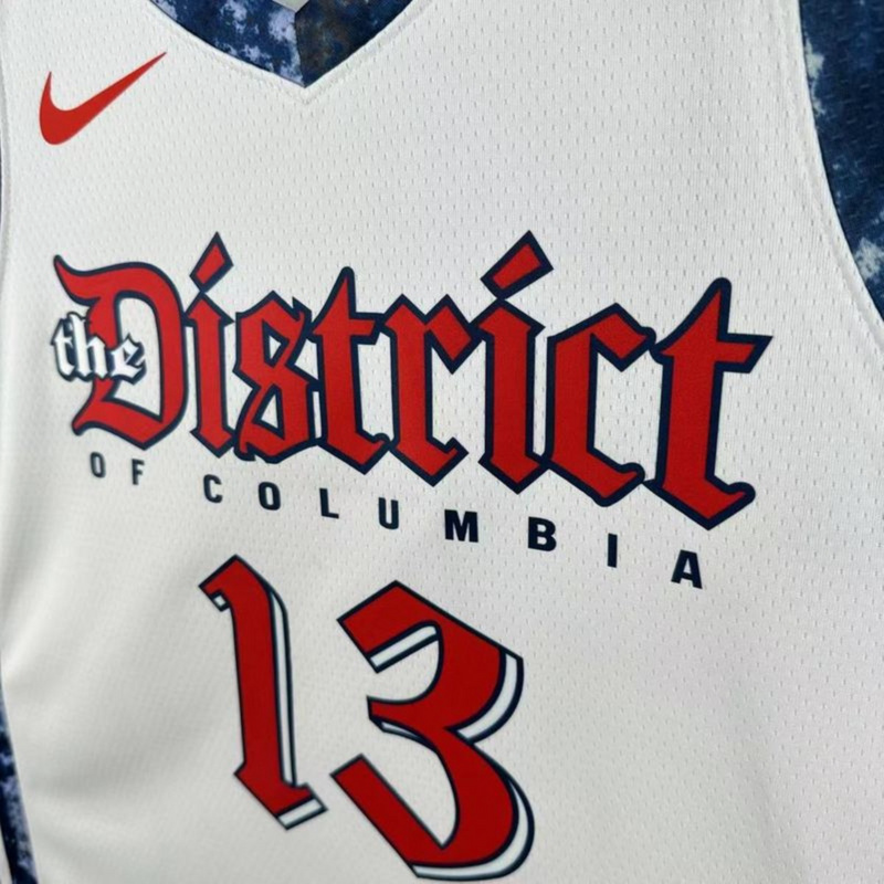 NBA Washington Wizards 2025 City Edition Edition Swingman White Jersey POOLE#13 S-XXL