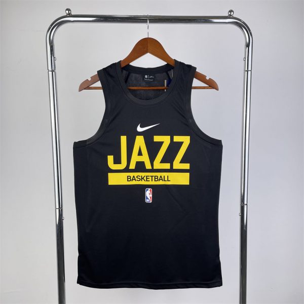 NBA Utah Jazz 2023 Black player version training vest S-XXL