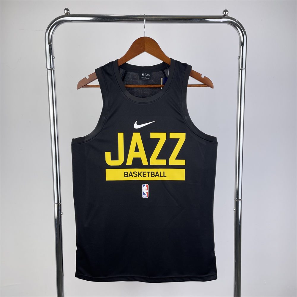 NBA Utah Jazz 2023 Black player version training vest S-XXL