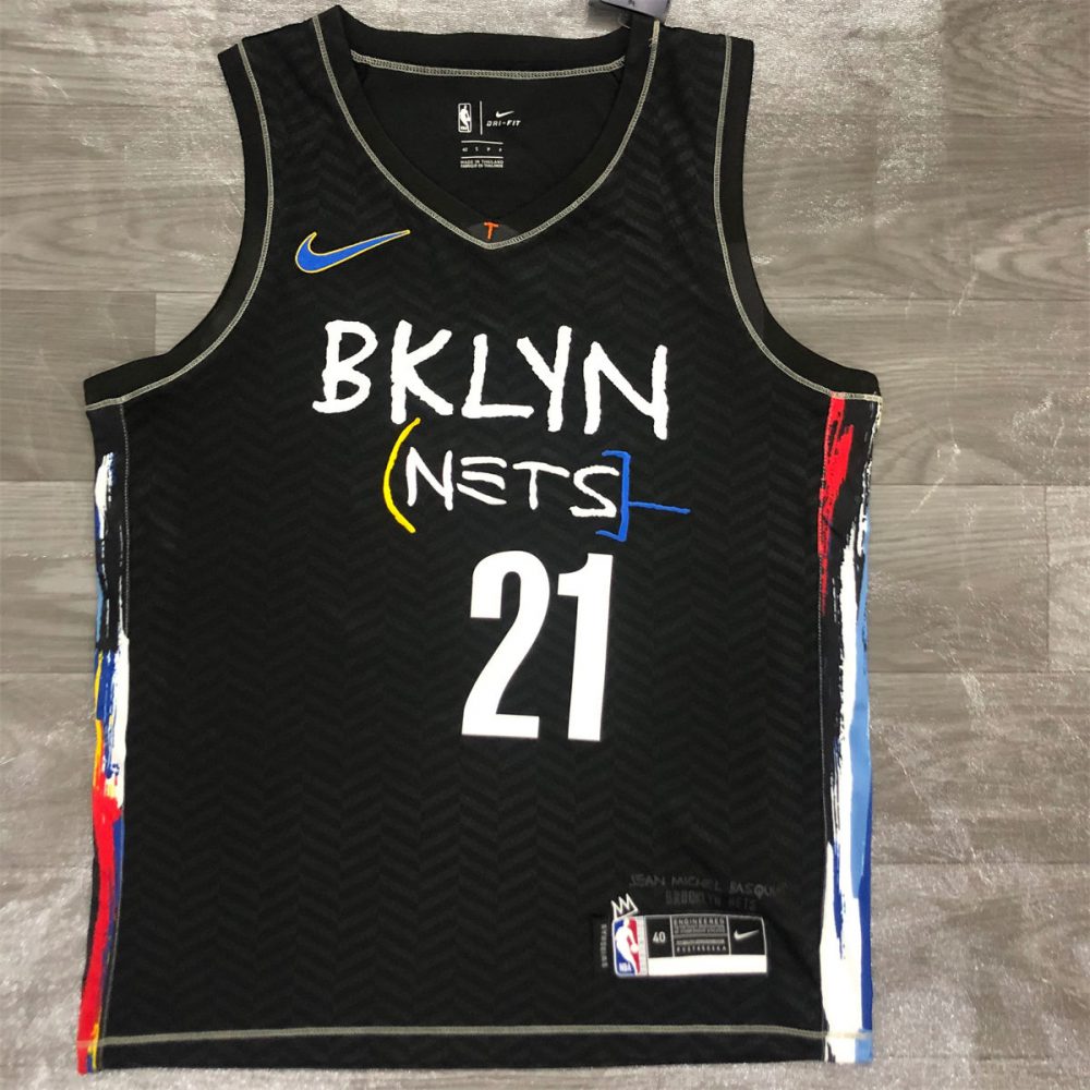 NBA Brooklyn Nets V-Neck Black Jersey ALDRIDRGE#21 S-XXL