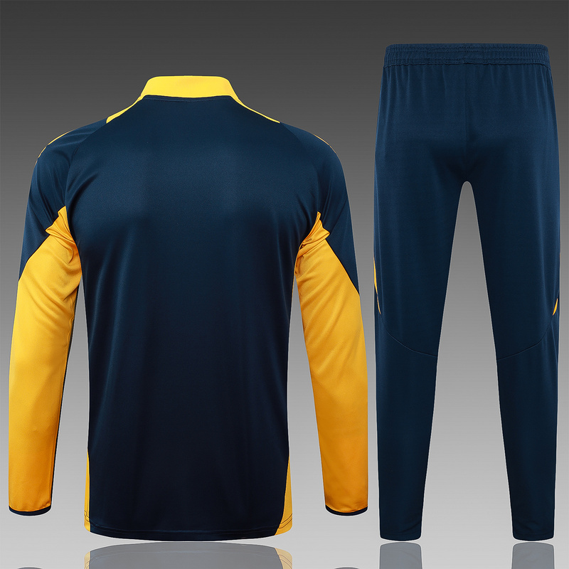 24/25 Real Madrid Royal blue Long-sleeved half-pull training kit Football team kit
