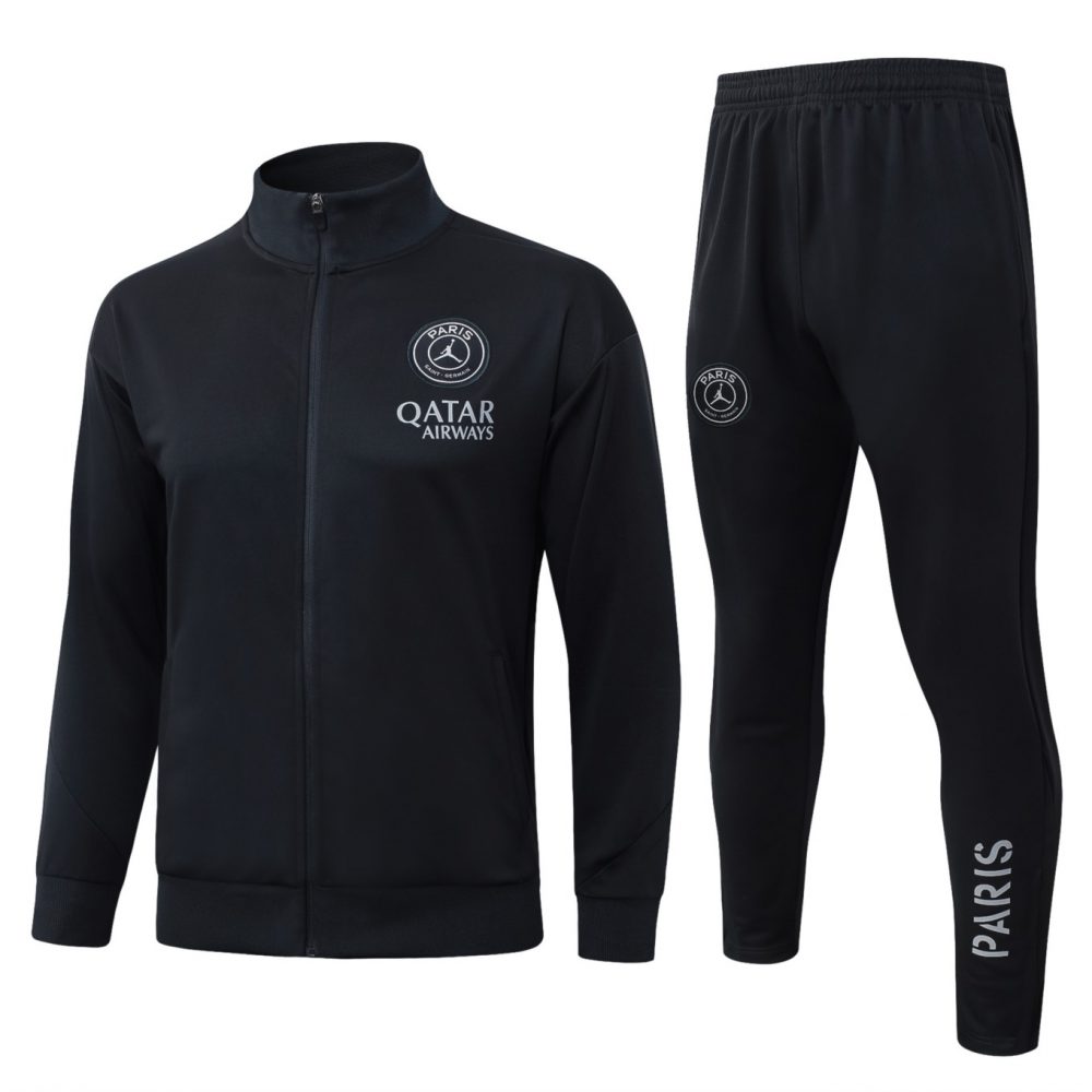 2026 Paris Black Jacket Training Suit Set