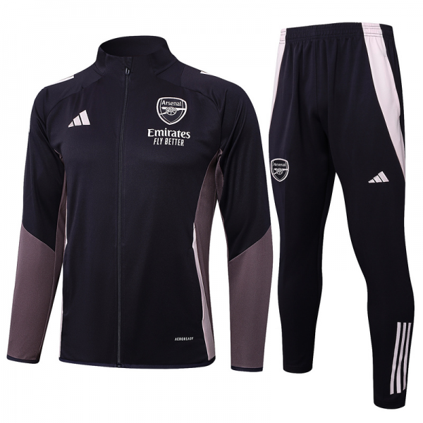 2024/25 Arsenal Dark grey Jacket Training Suit Set Football Team Shirt Sports Fashion