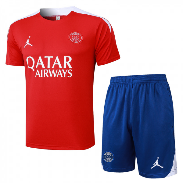 24/25 Paris Red Training Set Shirt and Shorts