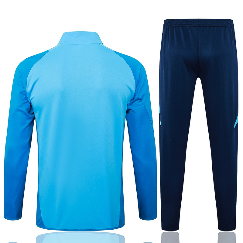 2024/25 Flamengo Light blue Jacket Training Suit Set Football Team Shirt Sports Fashion