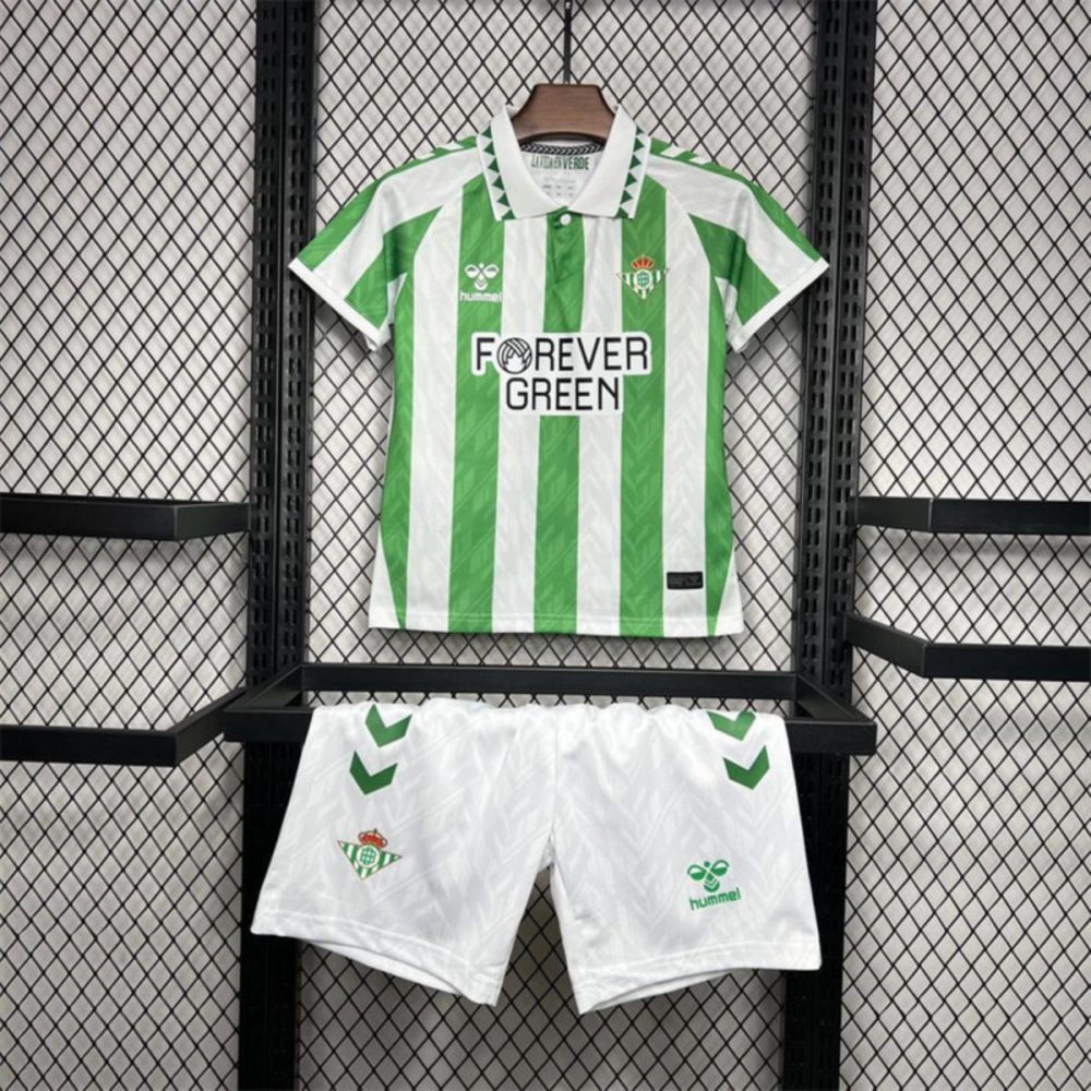 24/25 Real Betis Home jersey Kid Kits Size 16-28