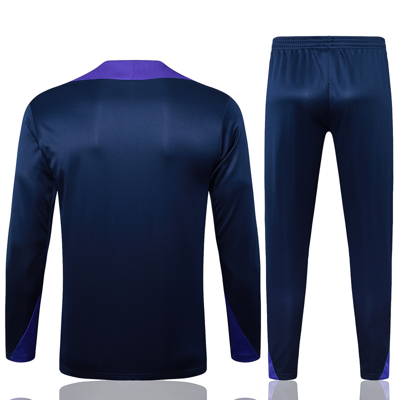 24/25 Corinthians Royal blue Long-sleeved half-pull training kit Football team kit
