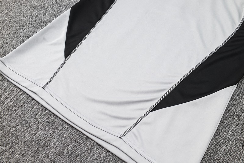 24/25 Flamengo Gray Long-sleeved half-pull training kit Football team kit