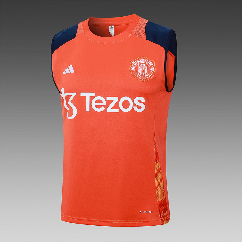 24/25 Manchester United Orange Training Set Shirt and Shorts
