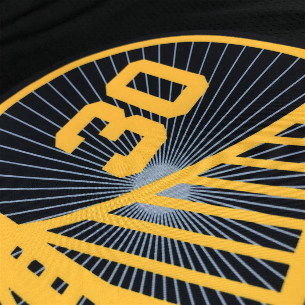 NBA Golden State Warriors V-Neck 75th anniversary Black Jersey CURRY#30 S-XXL