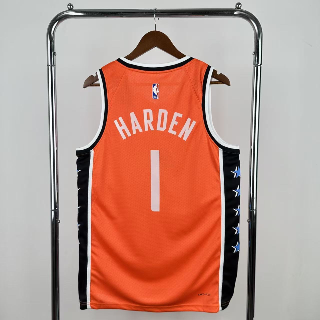 NBA 2026 Los Angeles Clippers City Edition Orange Jersey HARDEN#1