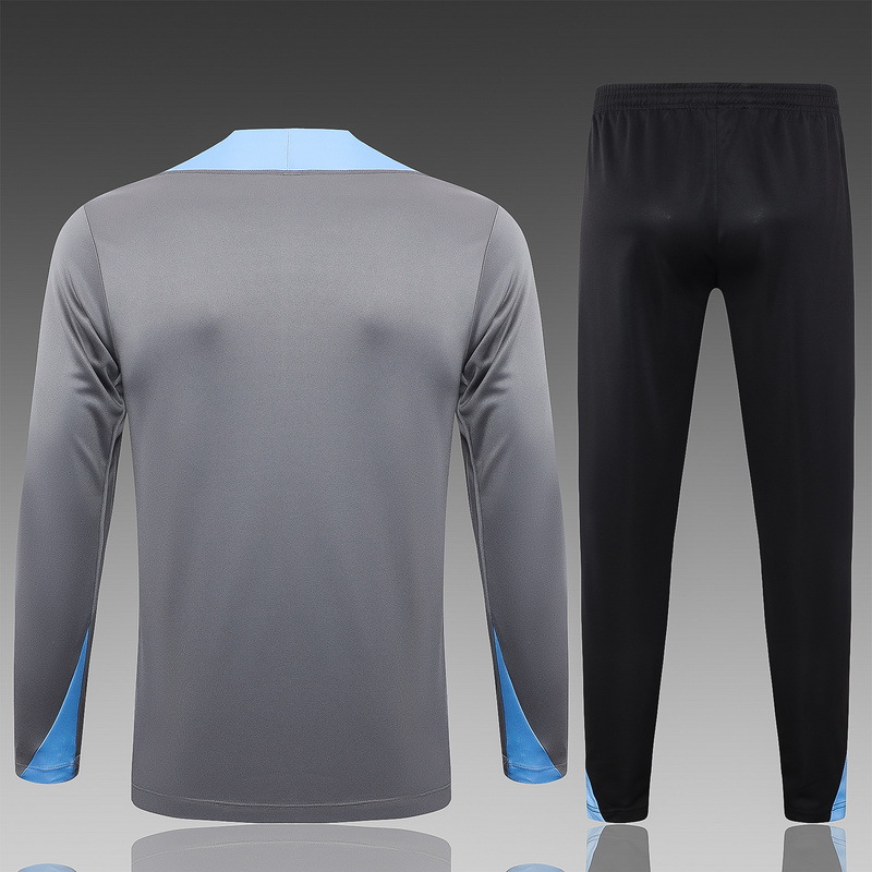 24/25 Tottenham Dark grey Long-sleeved half-pull training kit Football team kit