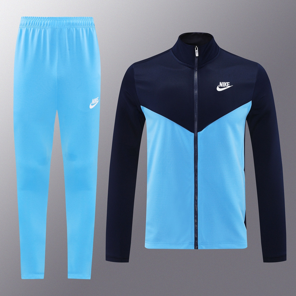 2024 Nike Sky Blue Jacket Training Suit Set Football Team Shirt Sports Fashion