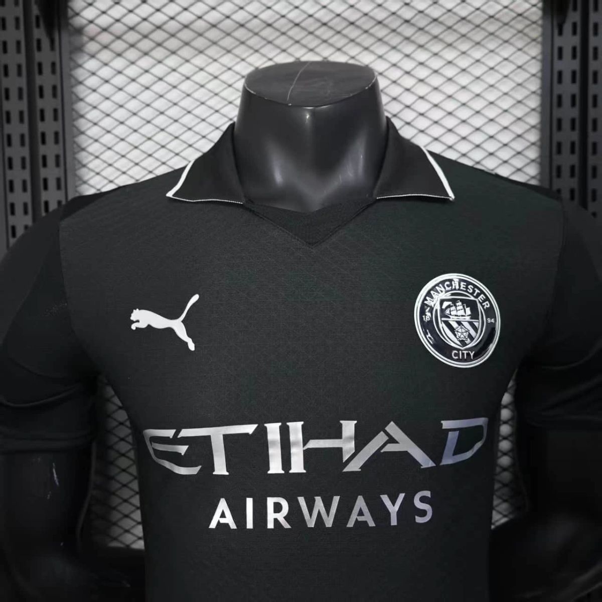 2025/26 Manchester City Away Black jersey Player Version
