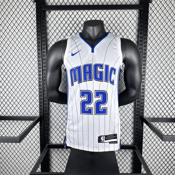 NBA Orlando Magic V-Neck Jersey White WAGNER#22 S-XXL