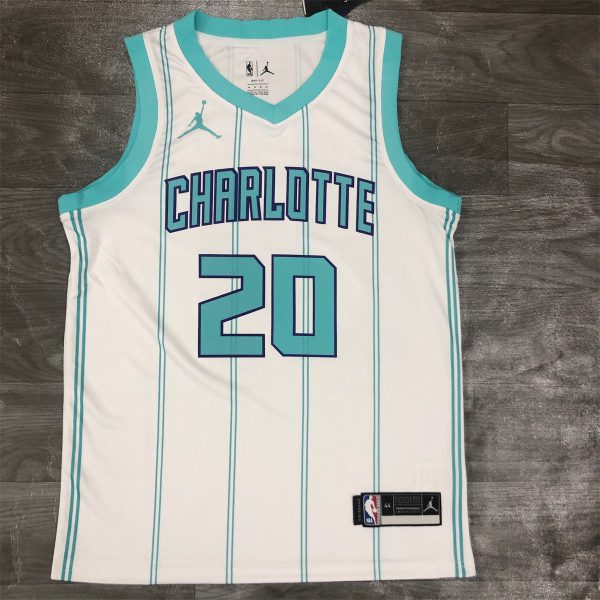 NBA Charlotte Hornets V-Neck White Jersey HAYWARD#20 S-XXL