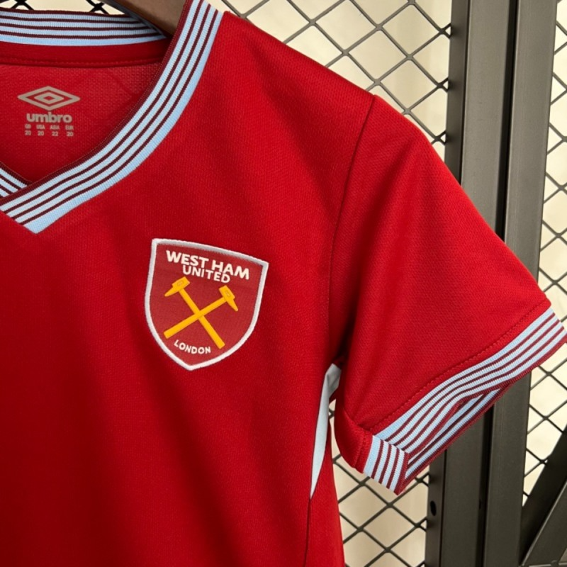 2025/26 West Ham United Home jersey kids Kits size: 16-28