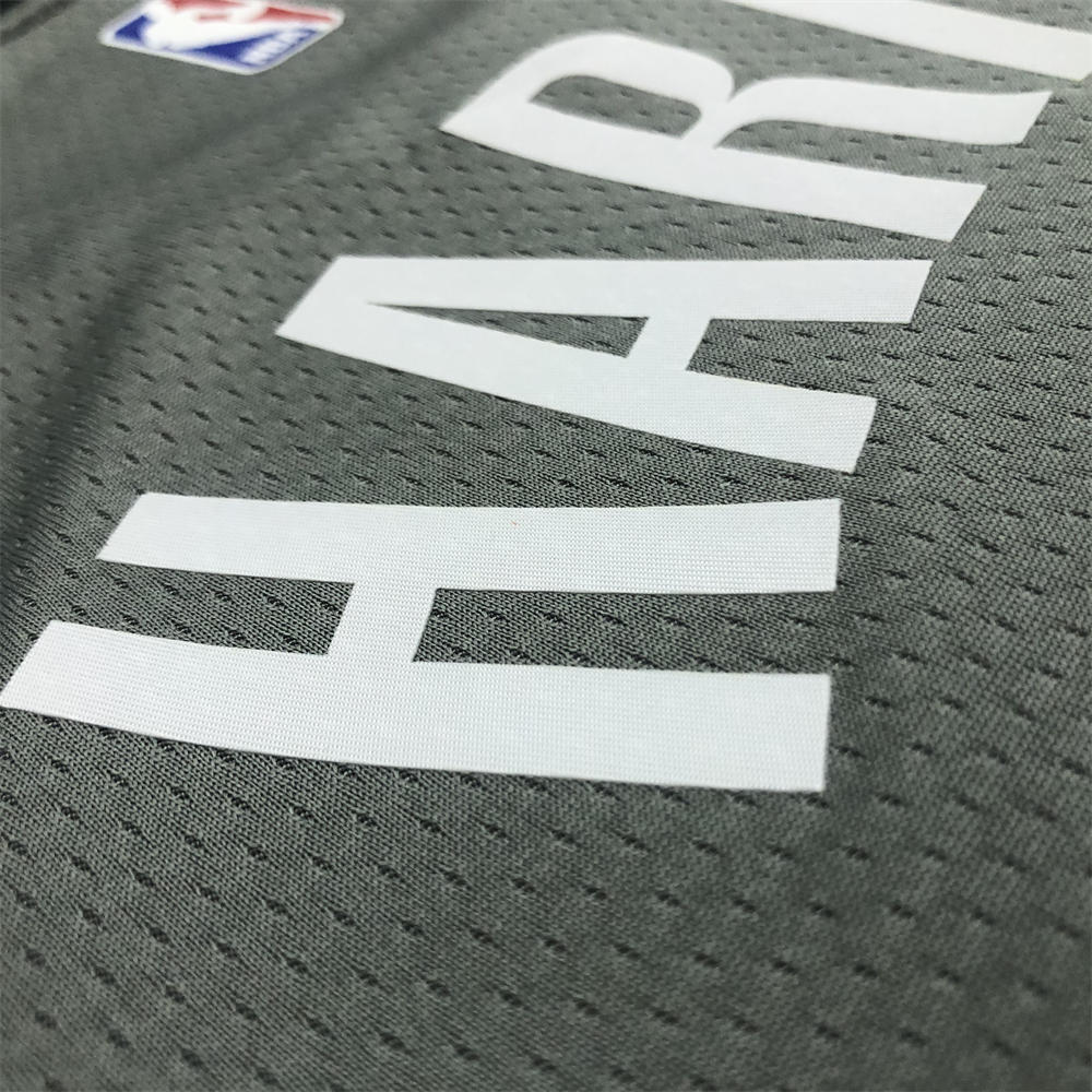 NBA Brooklyn Nets V-neck Grey Jersey HARRIS#12 S-XXL